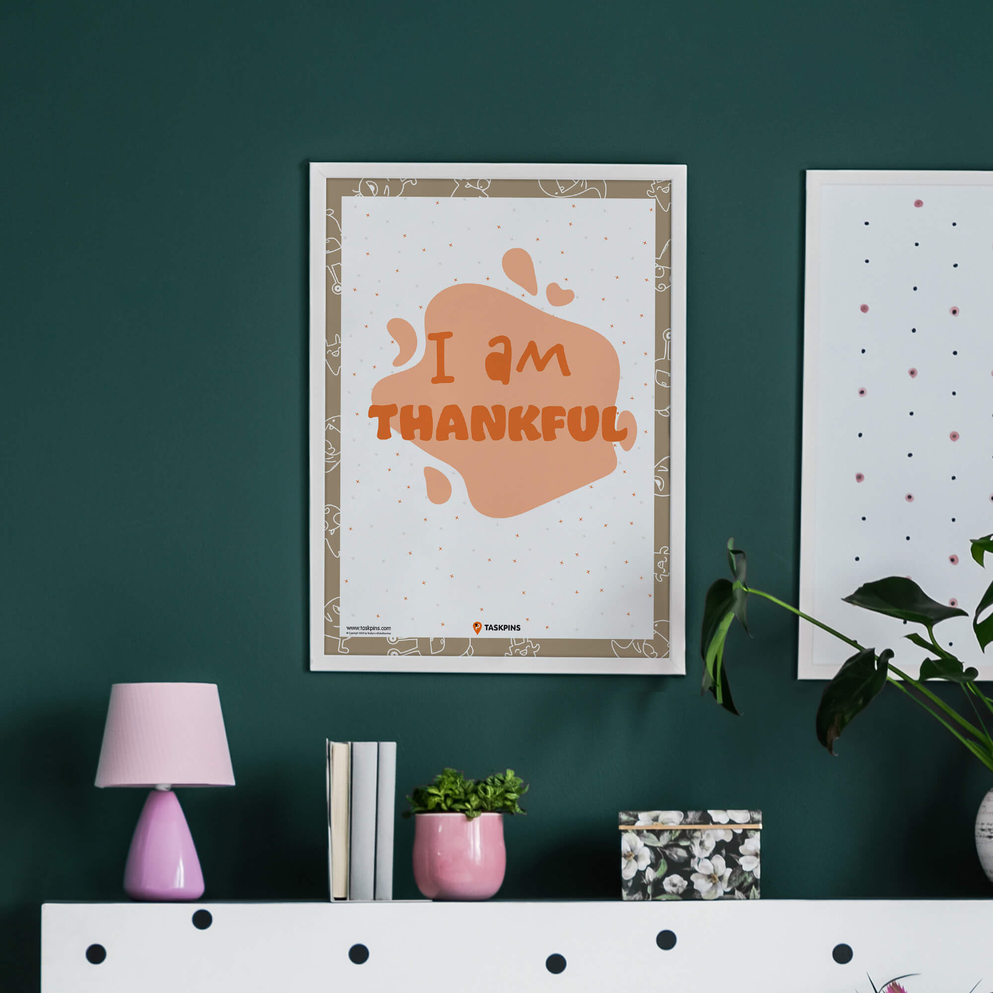 I am Thankful Affirmations poster