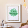 I am Unique artwork print