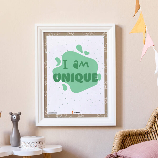 I am Unique artwork print
