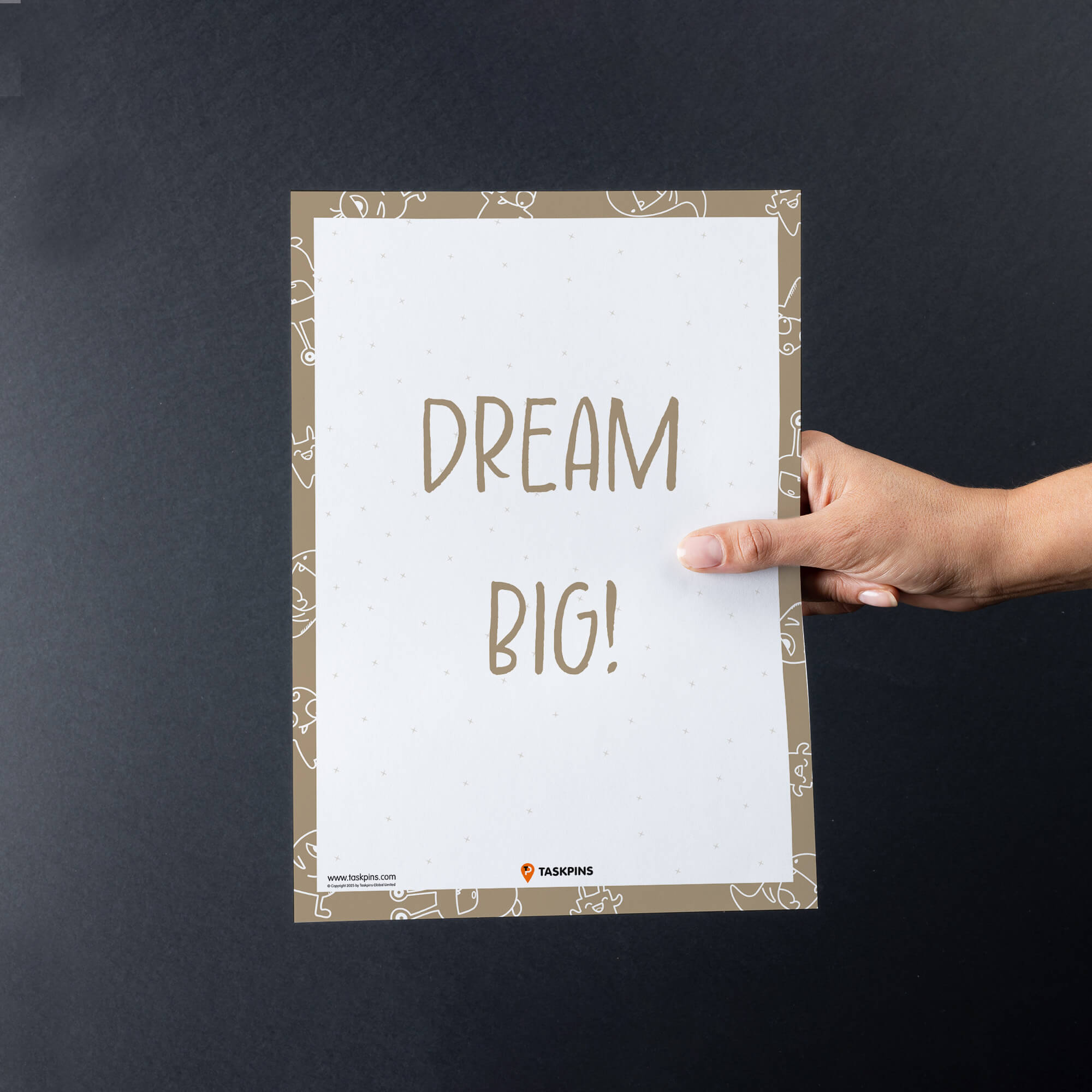 goal Dream Big display