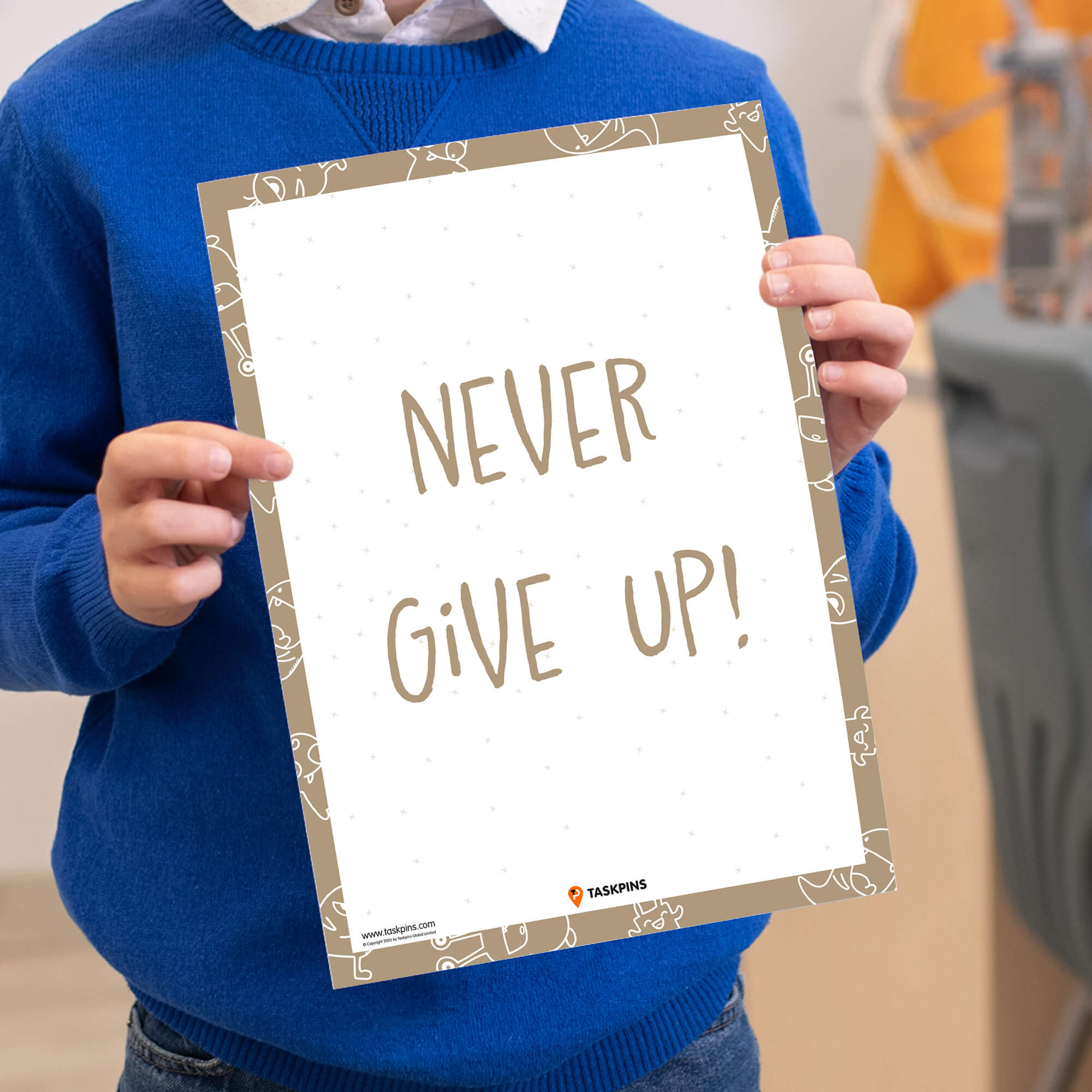 Never Give Up print