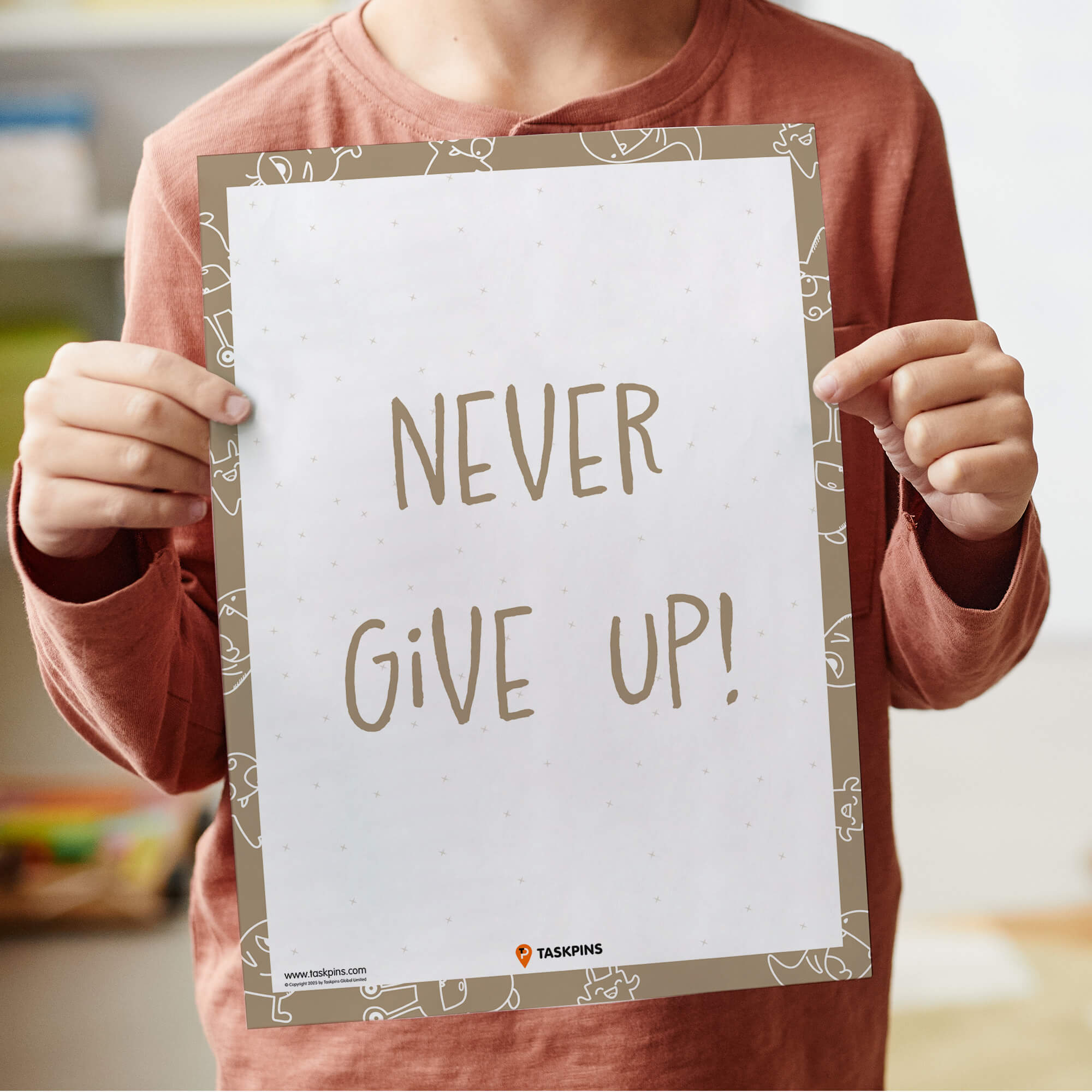 motivation Never Give Up poster