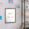 Never Give Up wall chart