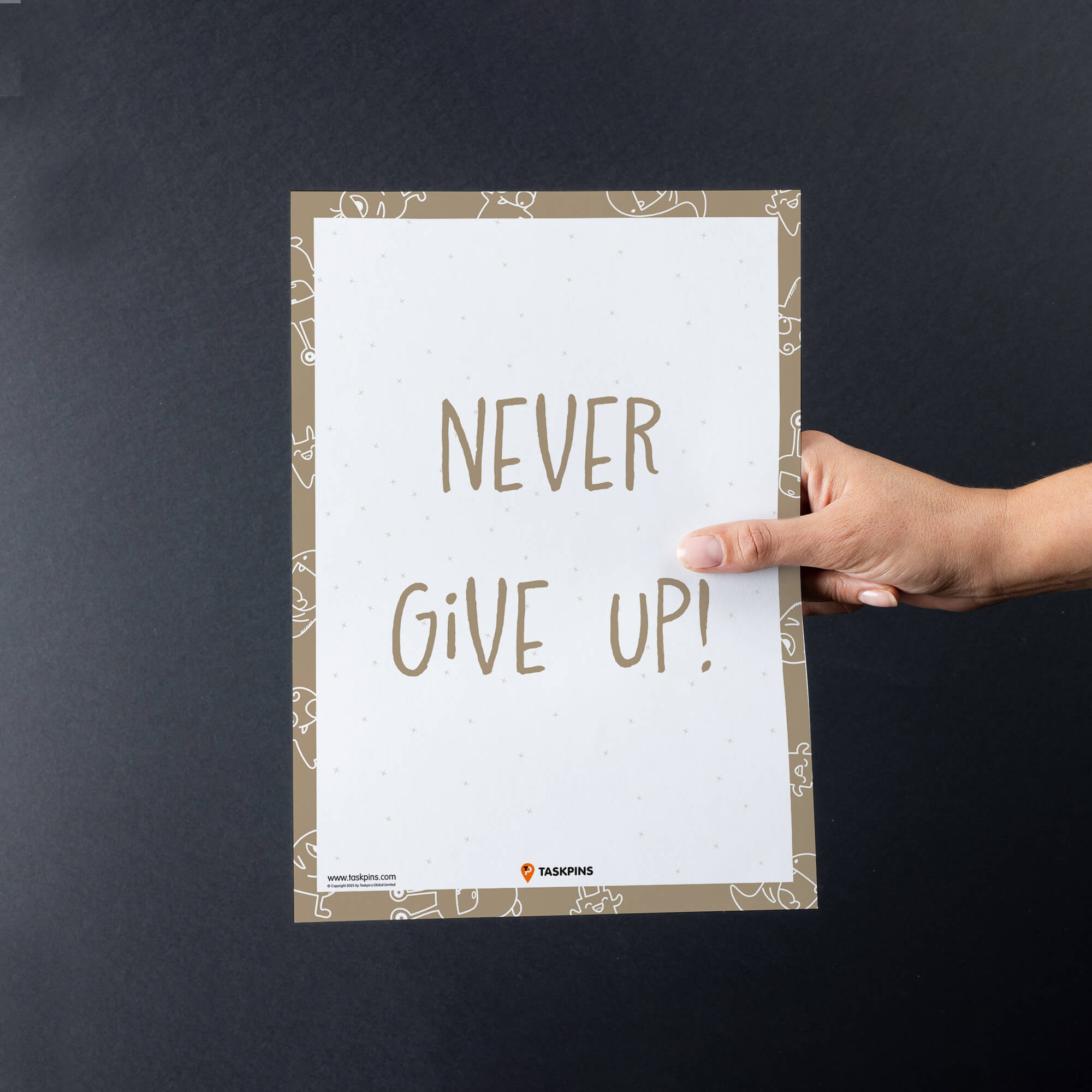 Never Give Up printable decor