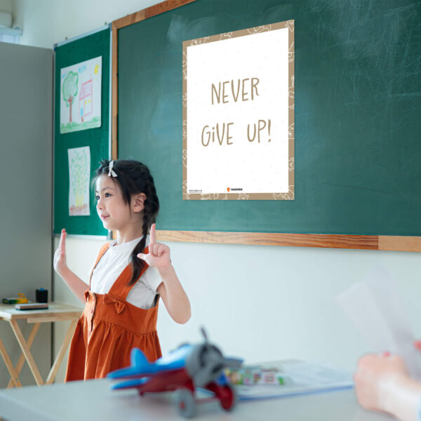 Never Give Up guide decor