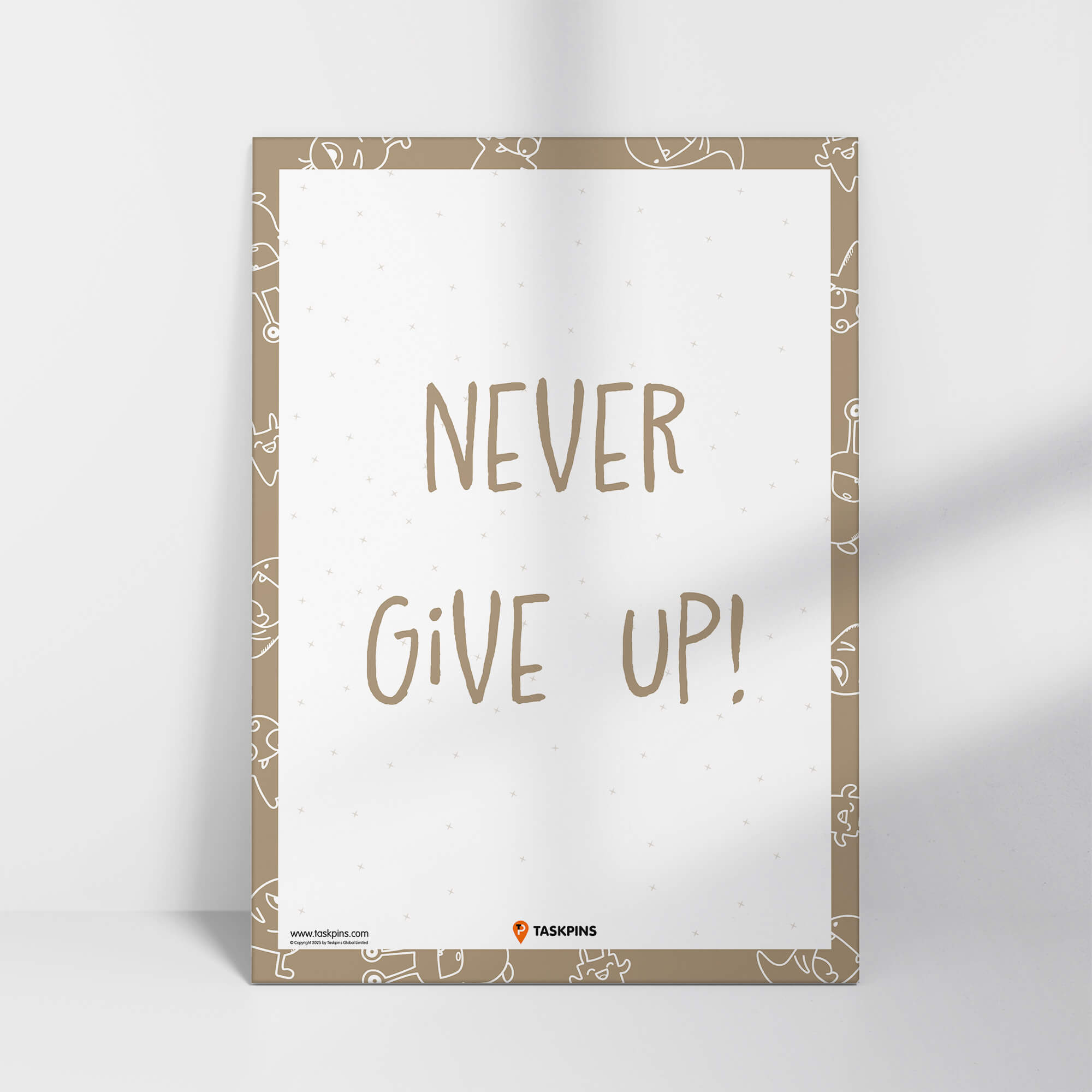 daily Never Give Up handout