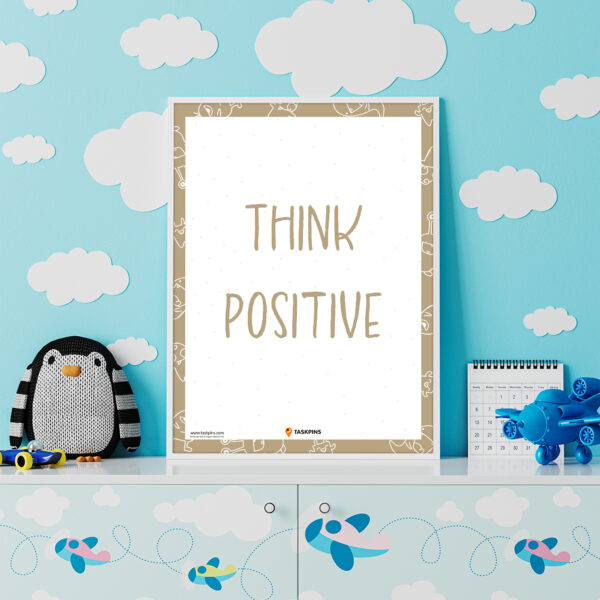 Think Positive print