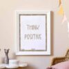 wellbeing Think Positive poster